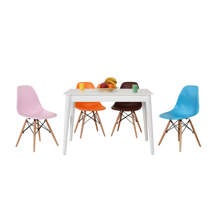 Hanah Home Mesa de Comedor Blanca Mms-504-Dd-2